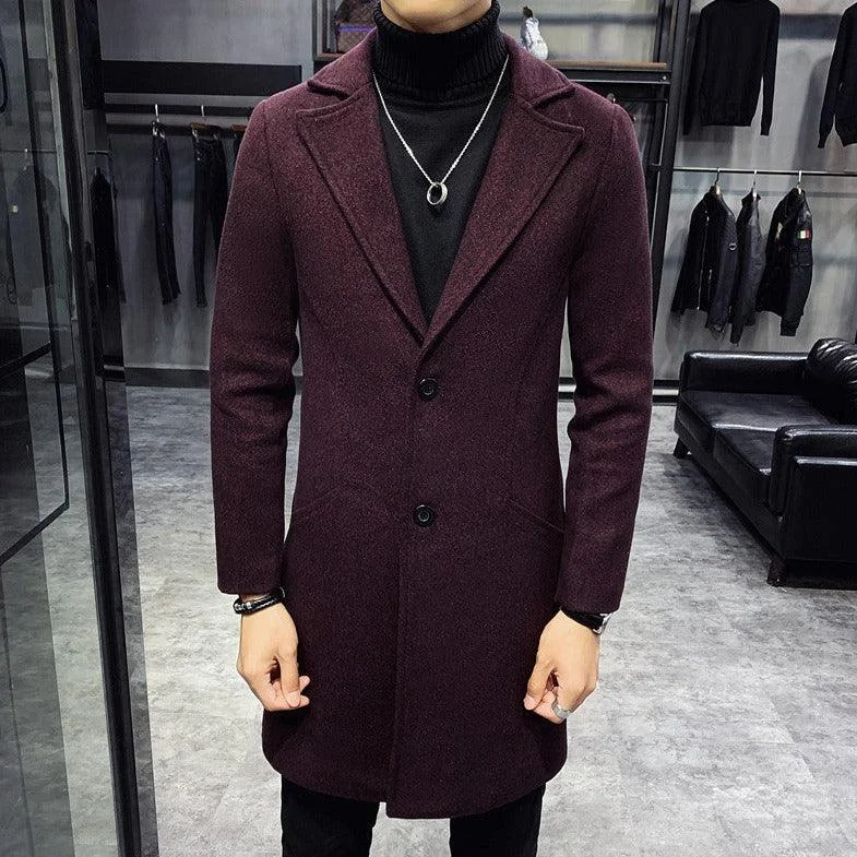 Men's Personality Slim Coat