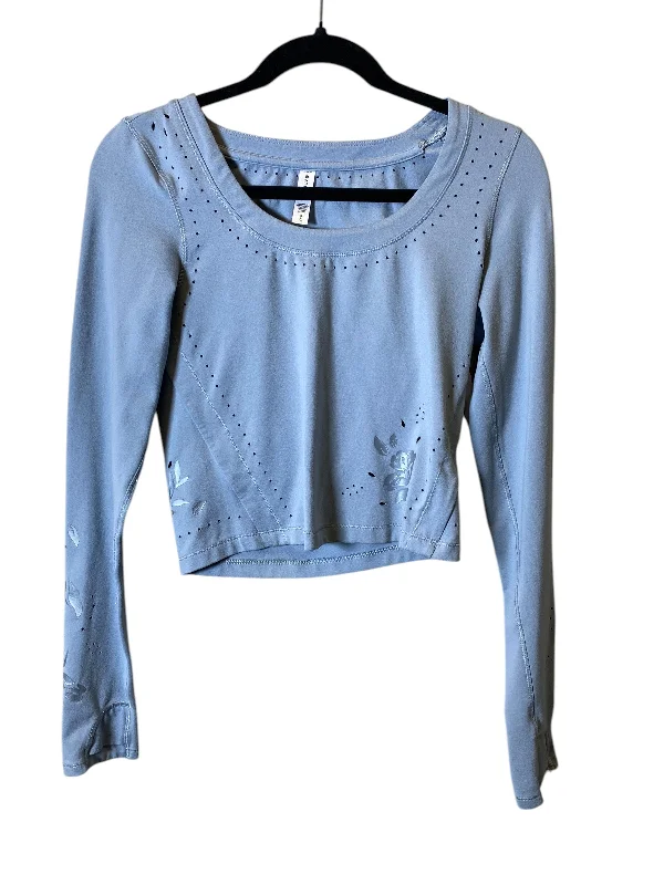 Athletic Top Long Sleeve Crewneck By Athleta In Blue, Size: S