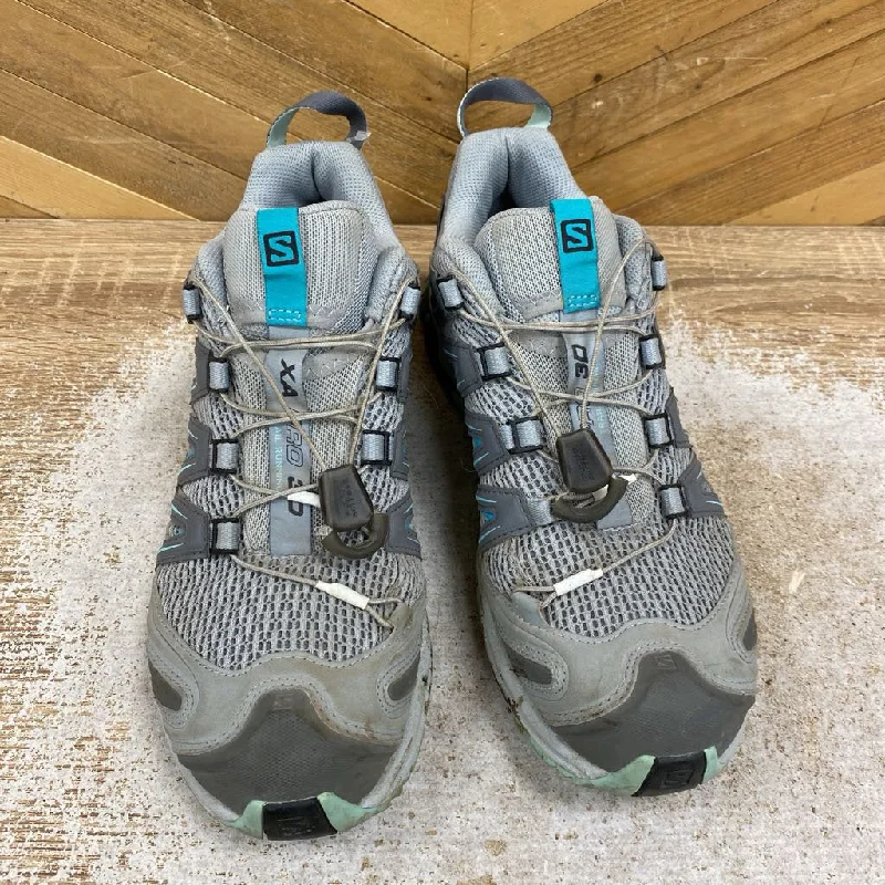 Salomon - Women's XA Pro 3D Hiking Shoes - MSRP $185: Grey/Teal Blue-women-W8.5