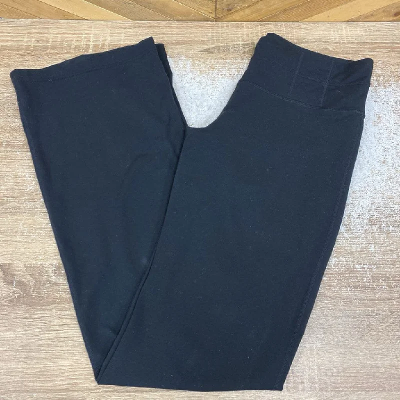 Prana- woman's wide leg leggings- MSRP $120: Black-women-MD