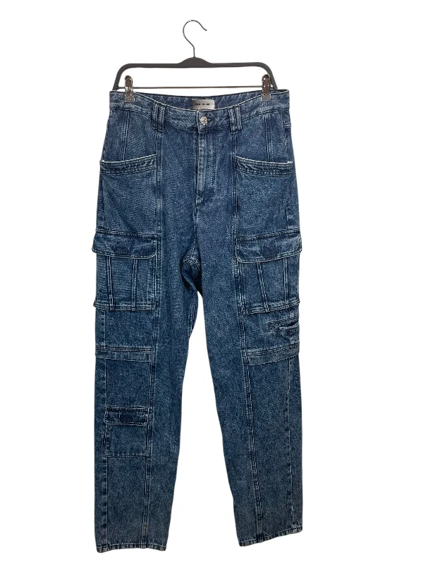 ISABEL MARANT/Cargo Pants/40/Denim/BLU/STRAIGHT LEG CARGO