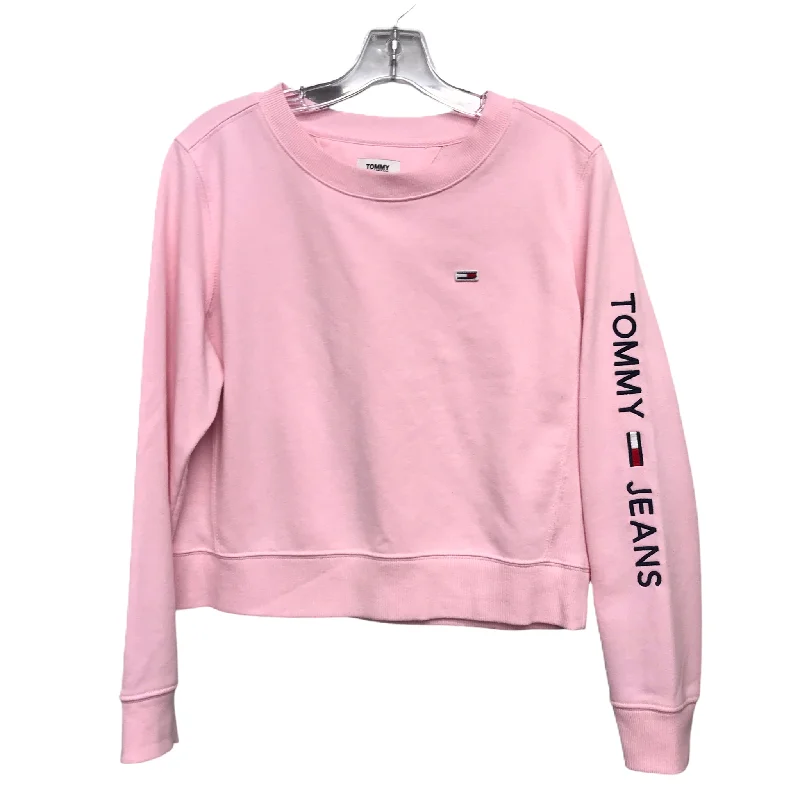 Top Long Sleeve By Tommy Hilfiger In Pink, Size: M