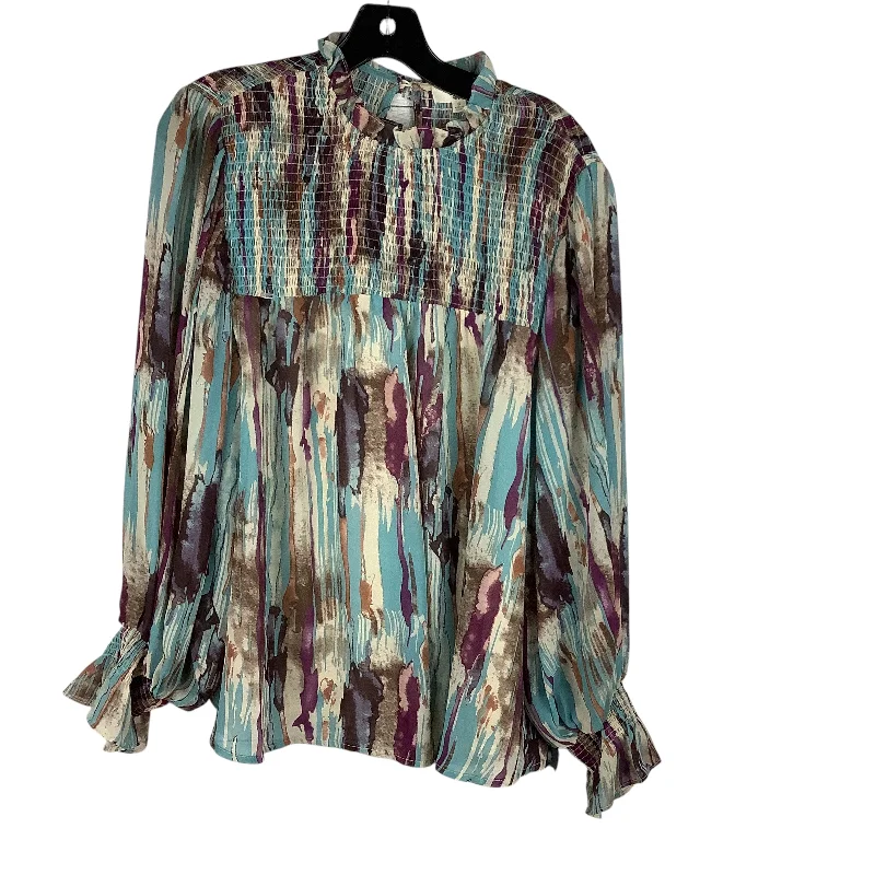 Top Long Sleeve By Entro In Purple, Size: S