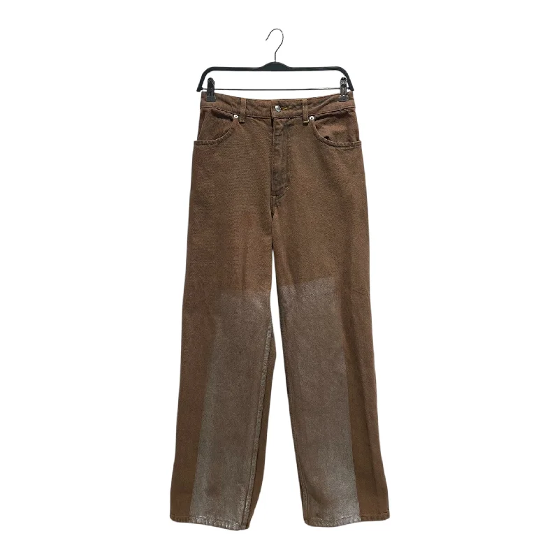 ECKHAUS LATTA/Wide Leg Pants/27/Denim/BRW/Brown + Silver