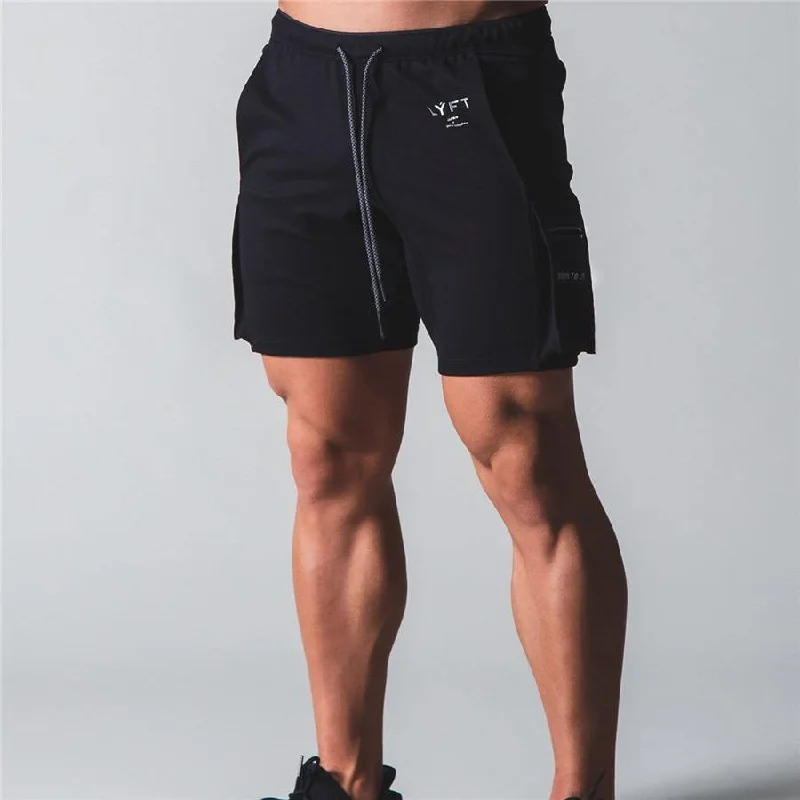 LYFT Men's Elastic Fitness Shorts