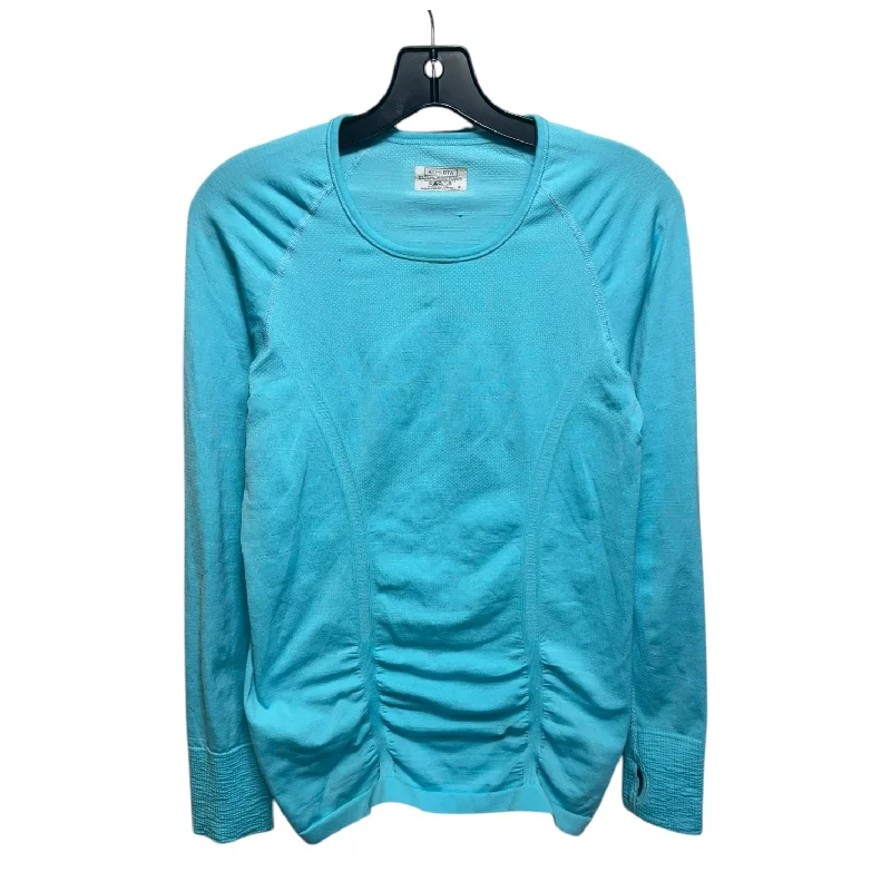 Athletic Top Long Sleeve Collar By Athleta In Blue, Size: S