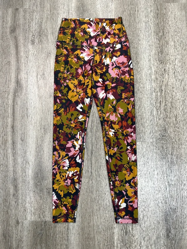 Athletic Leggings By Old Navy In Floral Print, Size: Xs