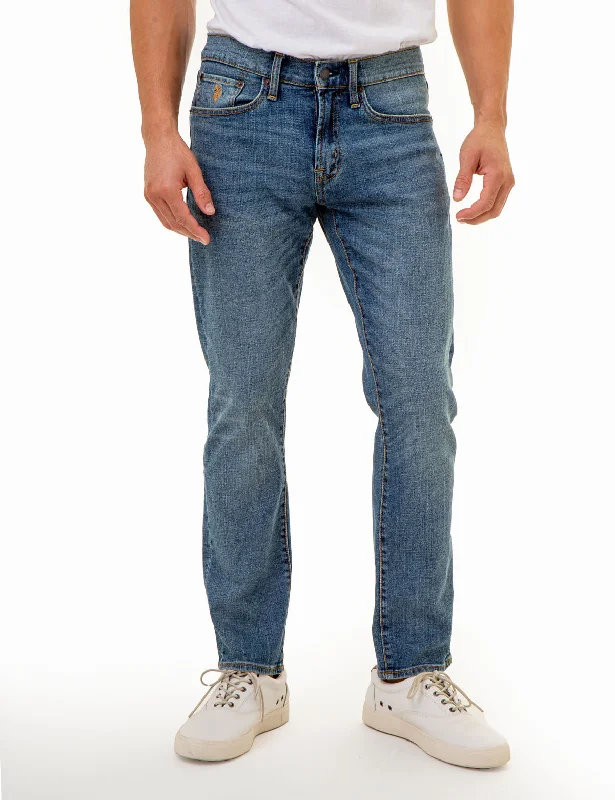 5 POCKET SLIM STRAIGHT FIT JEANS