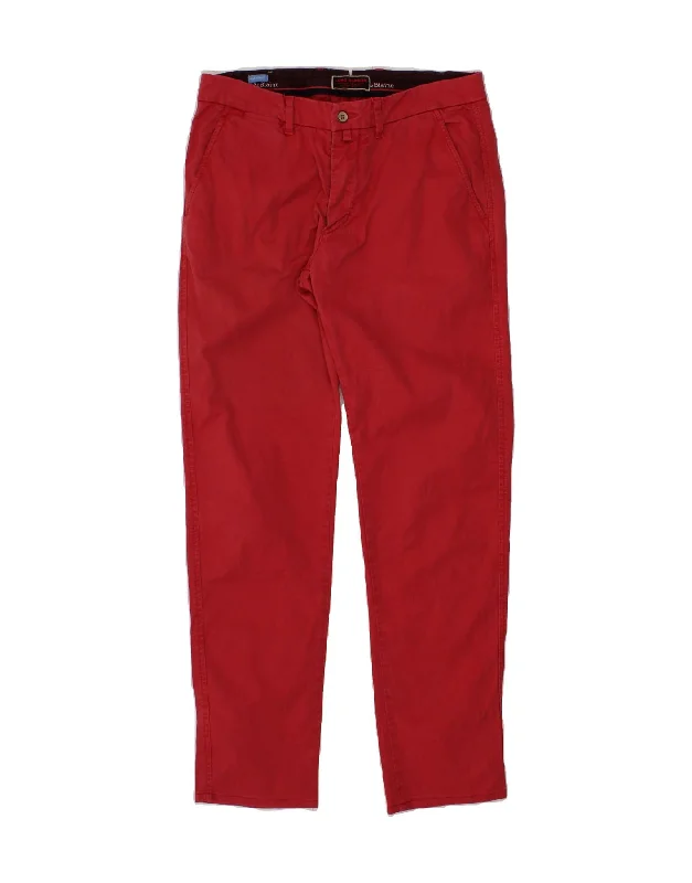 HARMONT & BLAINE Mens Narrow Fit Chino Trousers IT 48 Medium W32 L31 Red