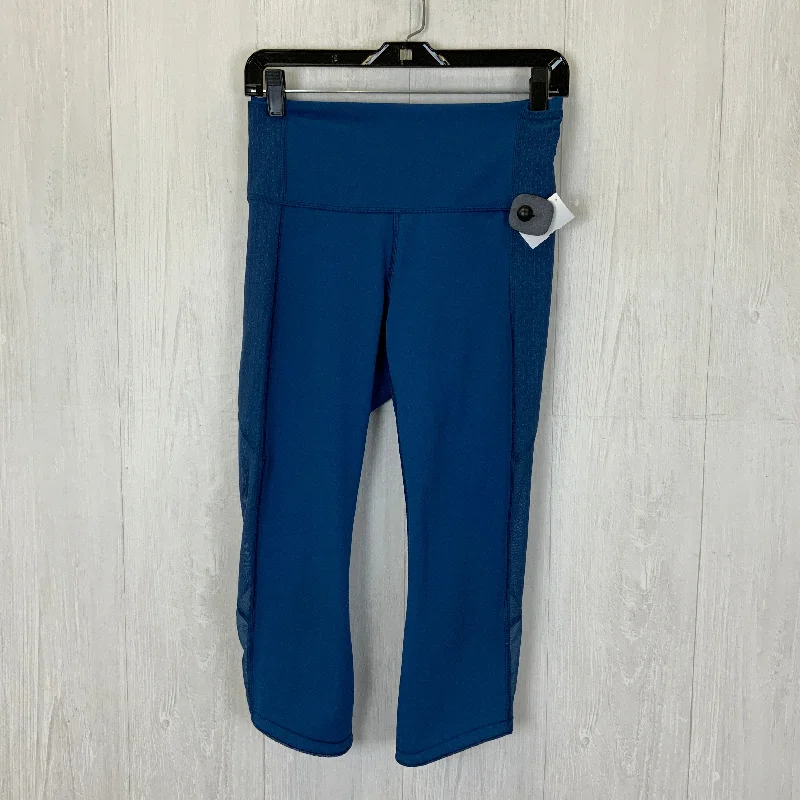 Athletic Leggings Capris By Lululemon In Blue, Size: 8