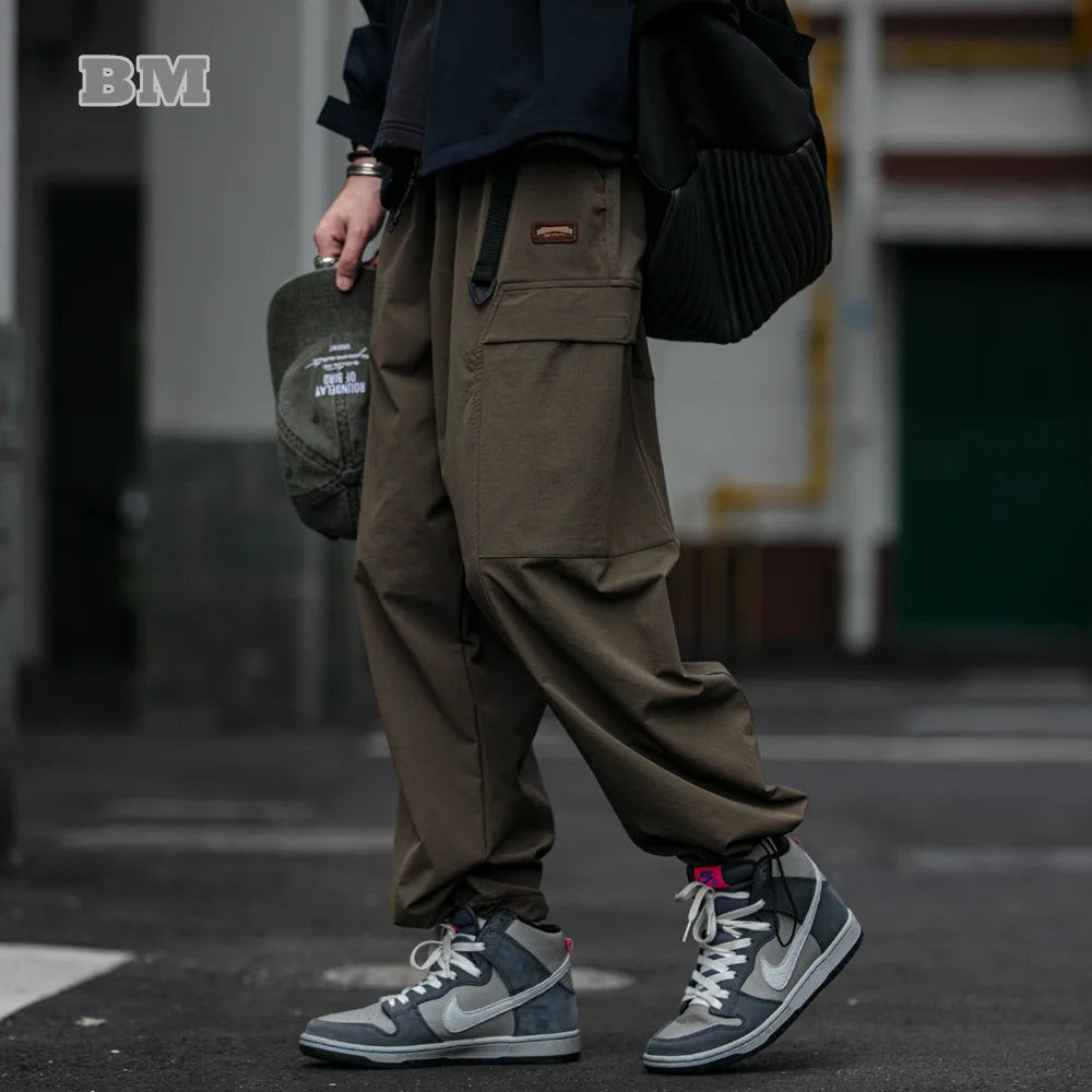 Japanese Streetwear Trend Cargo Pants For Men Vintage Casual Sports Pants