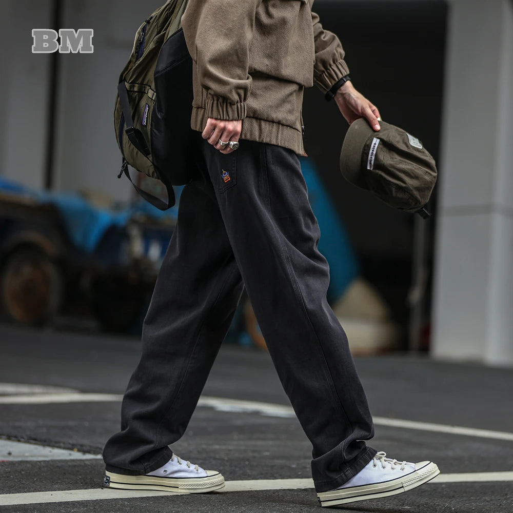 Japanese Streetwear Cargo Pants for Men - High Quality Casual Trousers