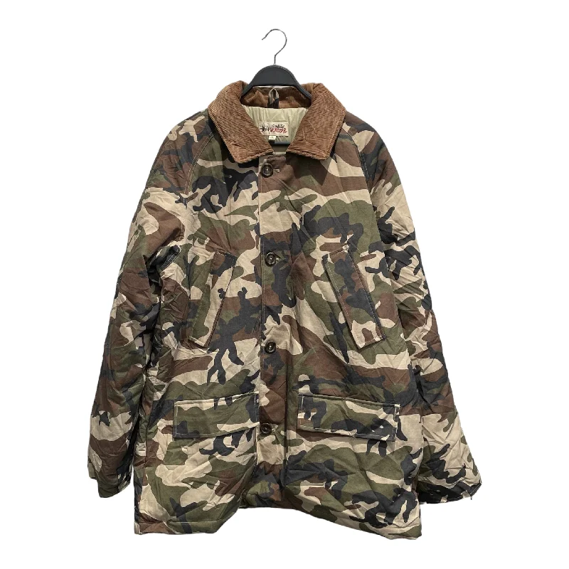 STUSSY/DENIM TEARS/Mountain Parka/XL/Nylon/GRN/Camouflage/FW22 RIPSTOP NYLON DOWN