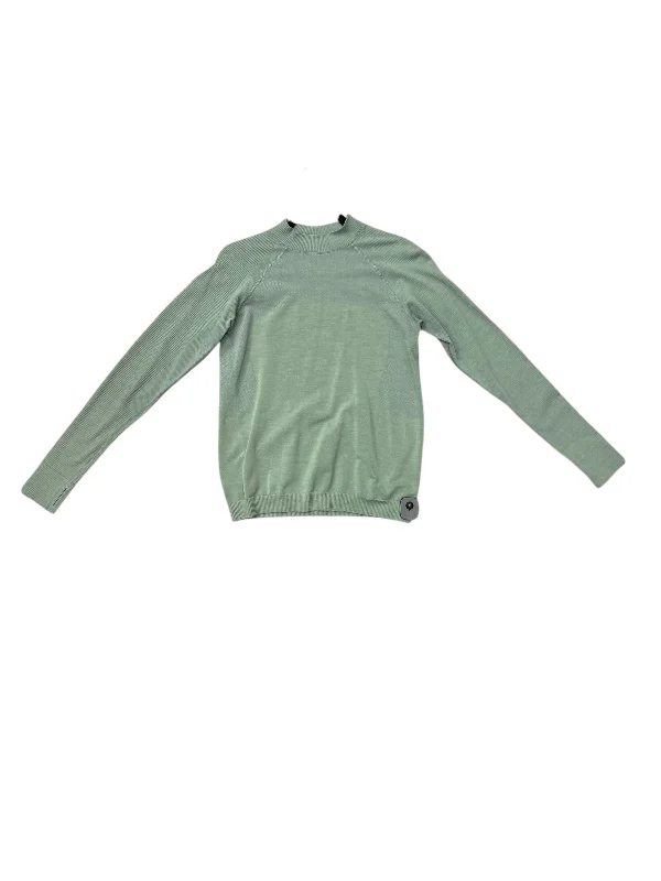 Athletic Top Long Sleeve Crewneck By Lululemon In Green, Size: Xl