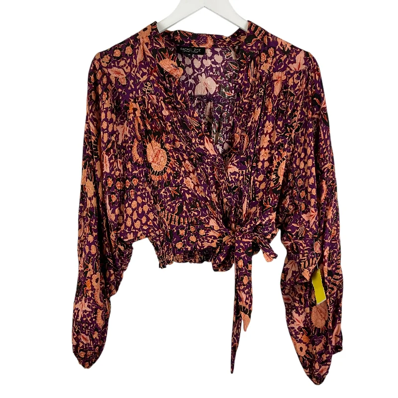 Top Long Sleeve By Rachel Zoe In Purple, Size: M