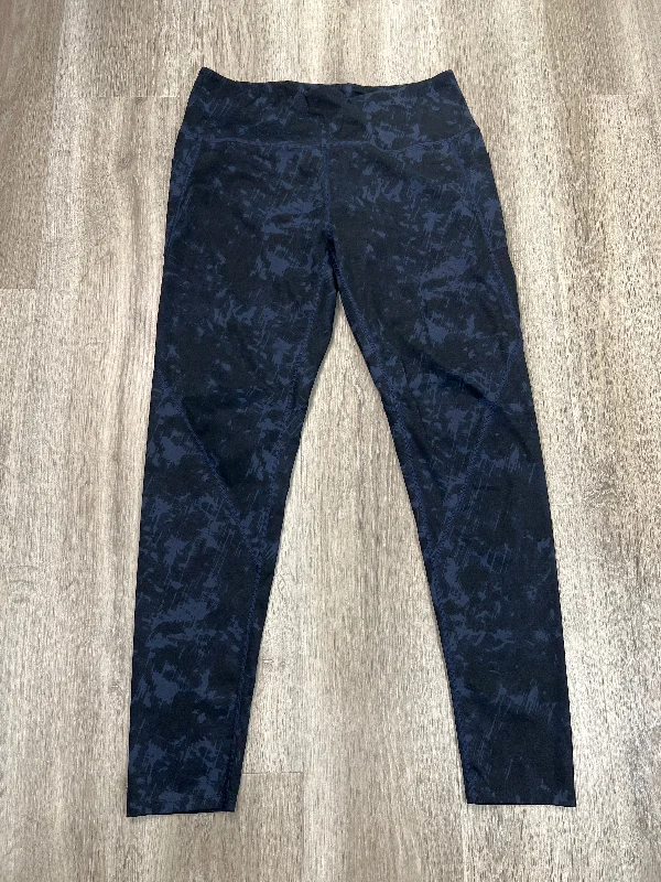 Athletic Leggings By ALONG FIT In Blue, Size: Xl