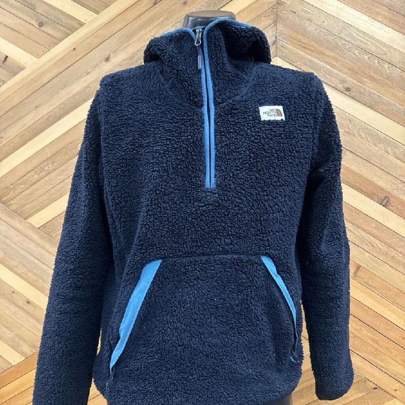 The North Face - Men's Half-Zip Hooded Fleece - MSRP $230: Black/Blue-men-SM