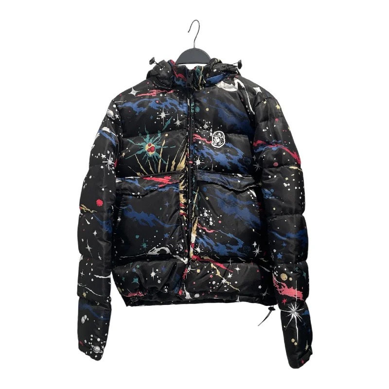 BILLIONAIRE BOYS CLUB/Puffer Jkt/S/Nylon/BLK/All Over Print/Infinite Jacket