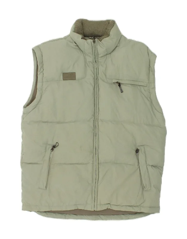 FILA Mens Padded Gilet UK 40 Large Green Polyamide