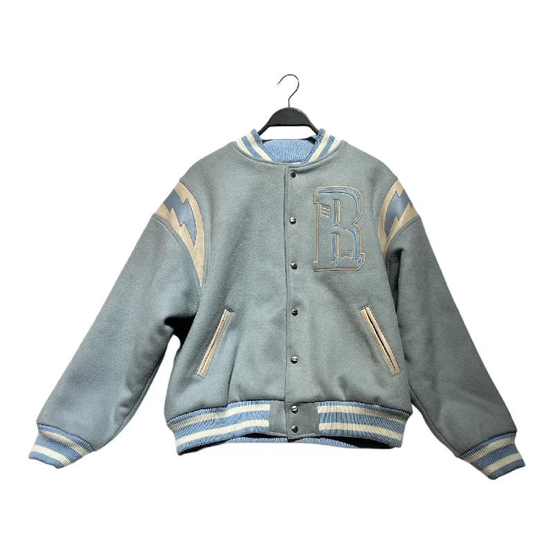 RHUDE/Baseball Jkt/L/Wool/BLU/VARSITY