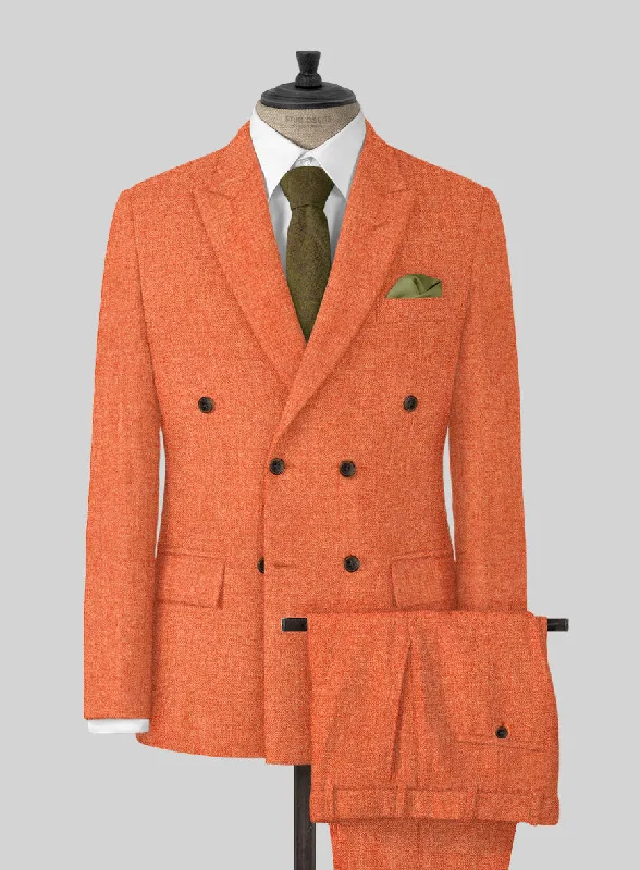 Naples Spring Orange Tweed Suit