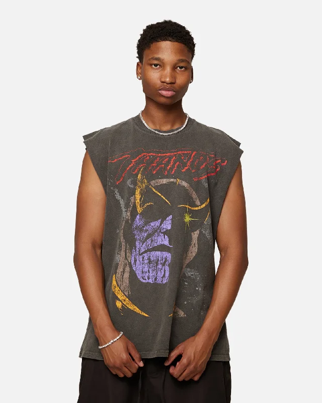 Marvel Thanos Heavyweight Vintage Muscle T-Shirt Black Wash