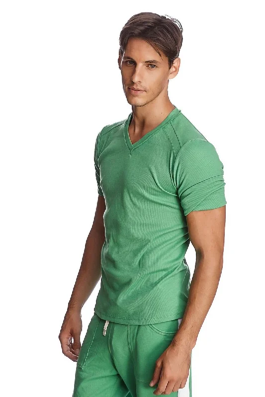 Hybrid V-Neck (Bamboo Green)