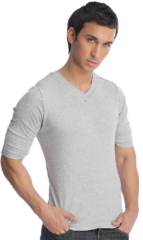 Hybrid V-Neck (Heather Gray)