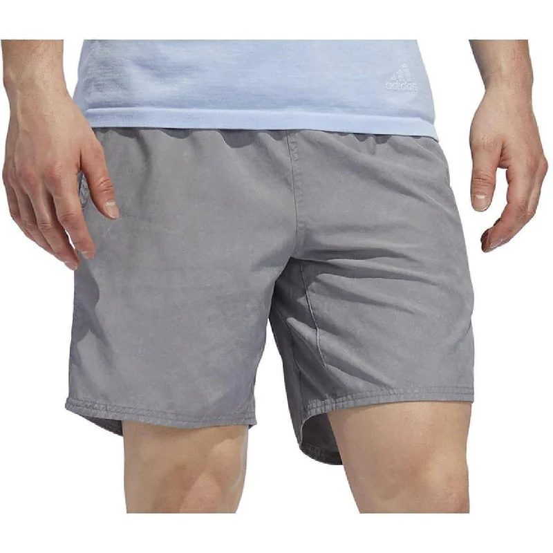 adidas Saturday HD 7 Inch Mens Running Shorts - Grey