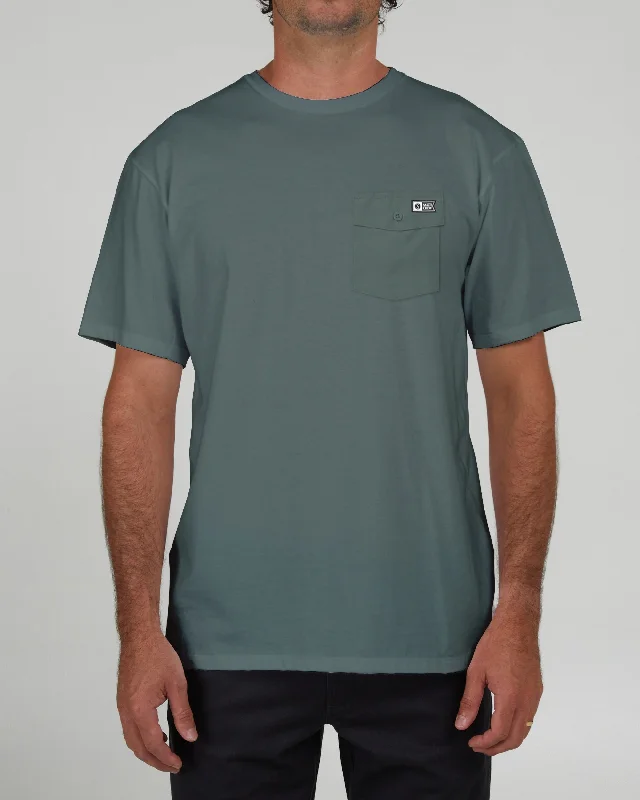 Vintage Pockets Premium S/S Tee - Pigment Moss