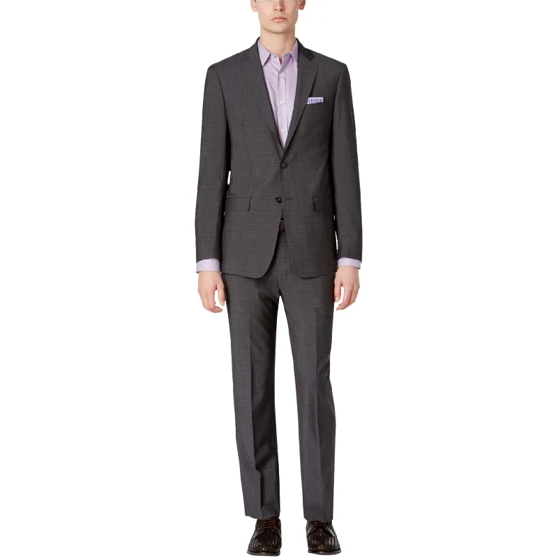 Calvin Klein Mens Shadow Grid Formal Tuxedo