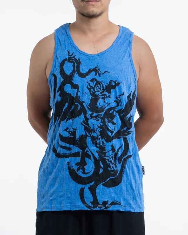 Mens Garuda Tank Top in Blue