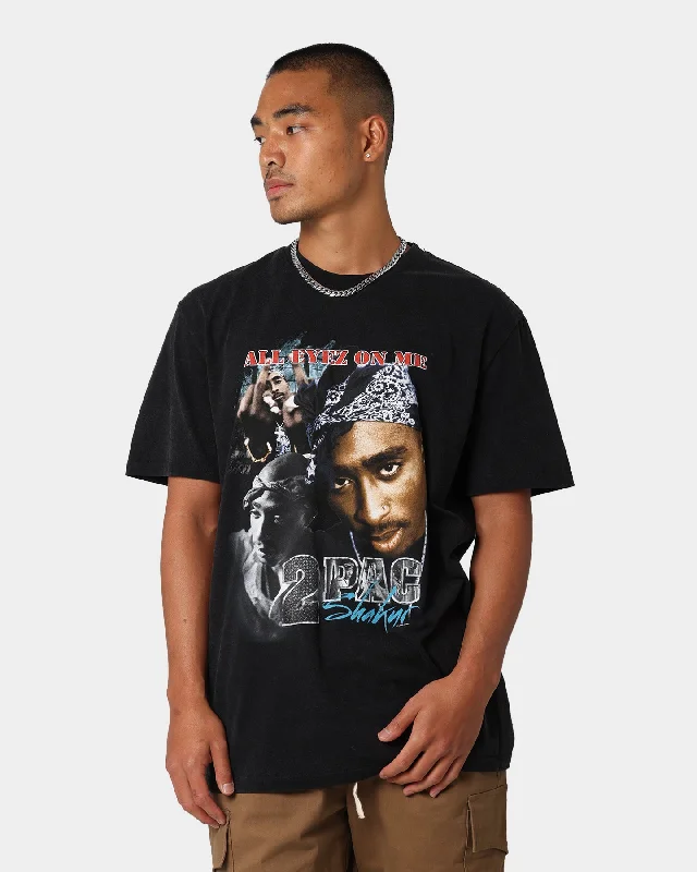 TUPAC All Eyes On Me Vintage T-Shirt Washed Black