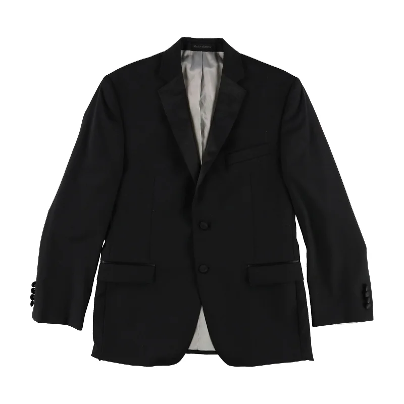 Calvin Klein Mens Single Breasted Two Button Blazer Jacket