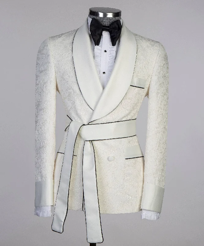 White Belted Suit