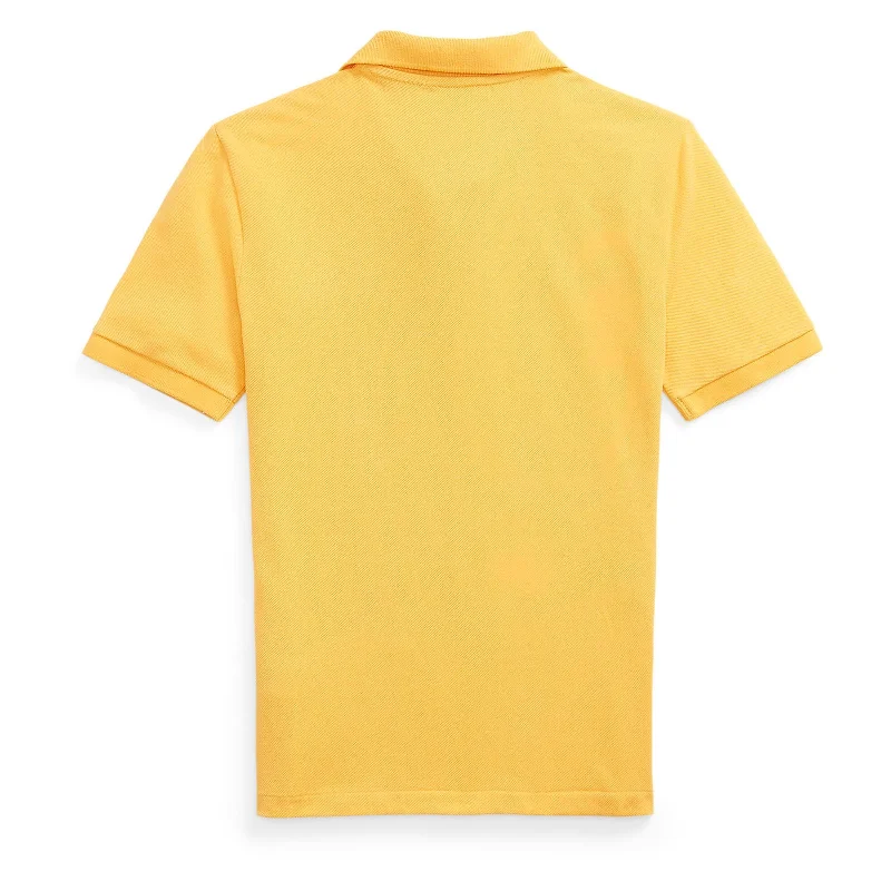 Yellow Logo Cotton Polo